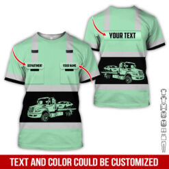 Pocket-Custom Name and Color Love Tow Truck Hoodie - photo 373