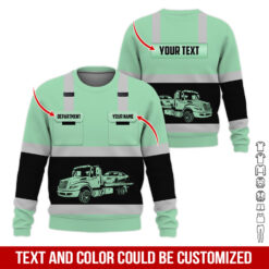 Pocket-Custom Name and Color Love Tow Truck Hoodie - photo 376