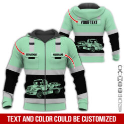 Pocket-Custom Name and Color Love Tow Truck Hoodie - photo 378