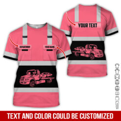 Pocket-Custom Name and Color Love Tow Truck Hoodie - photo 383