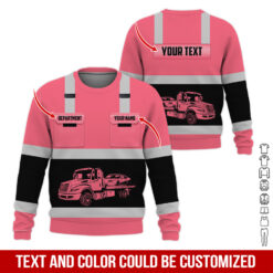 Pocket-Custom Name and Color Love Tow Truck Hoodie - photo 386