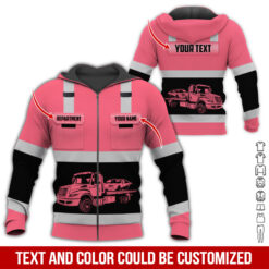 Pocket-Custom Name and Color Love Tow Truck Hoodie - photo 388