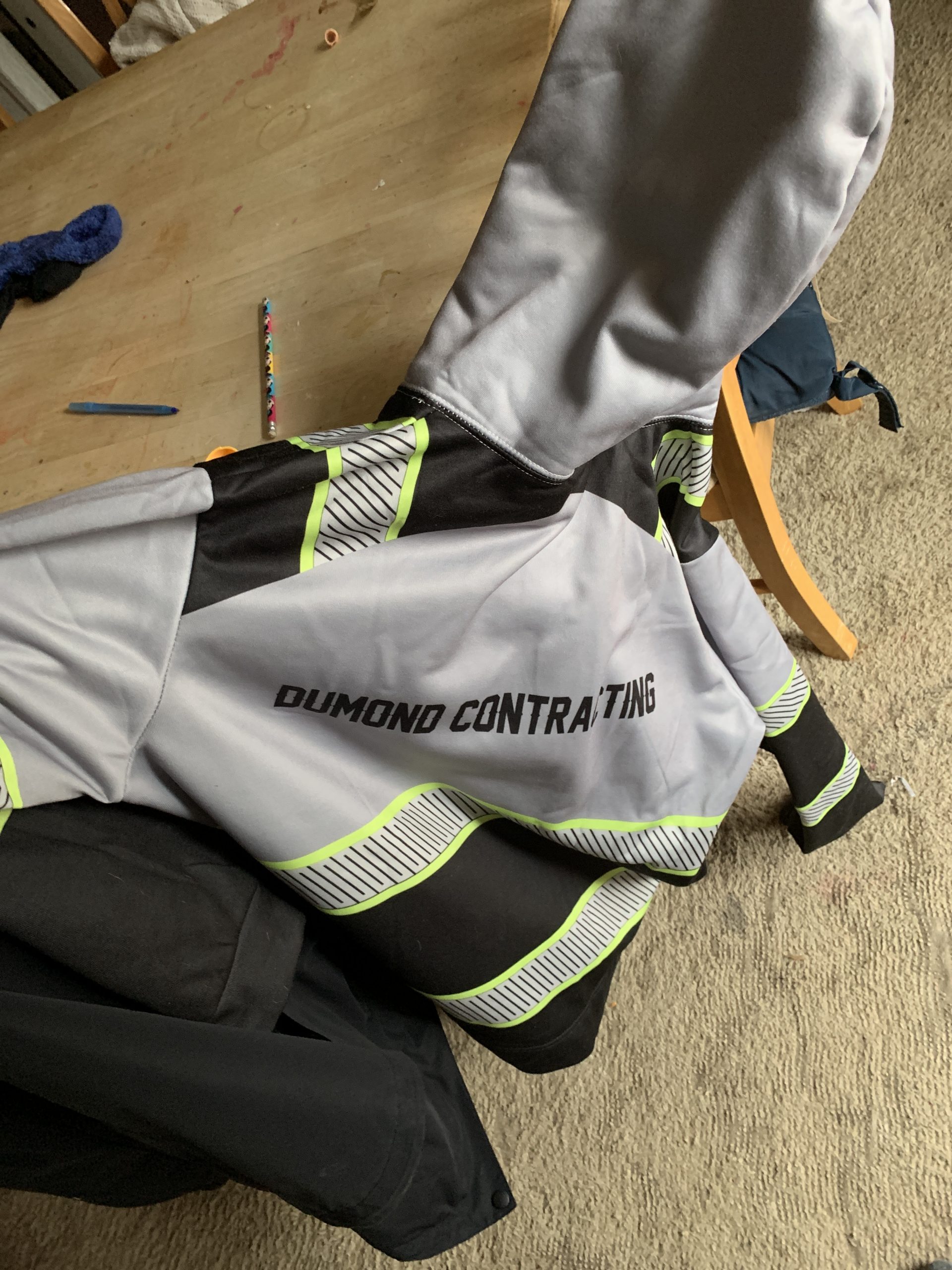 Click to view full screen Pocket - Custom Text Heavy Equipment Construction All Over Printed Clothes AD682 photo review