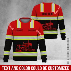 Full Color Custom Name Semi Truck All Over Print Shirt - photo 414