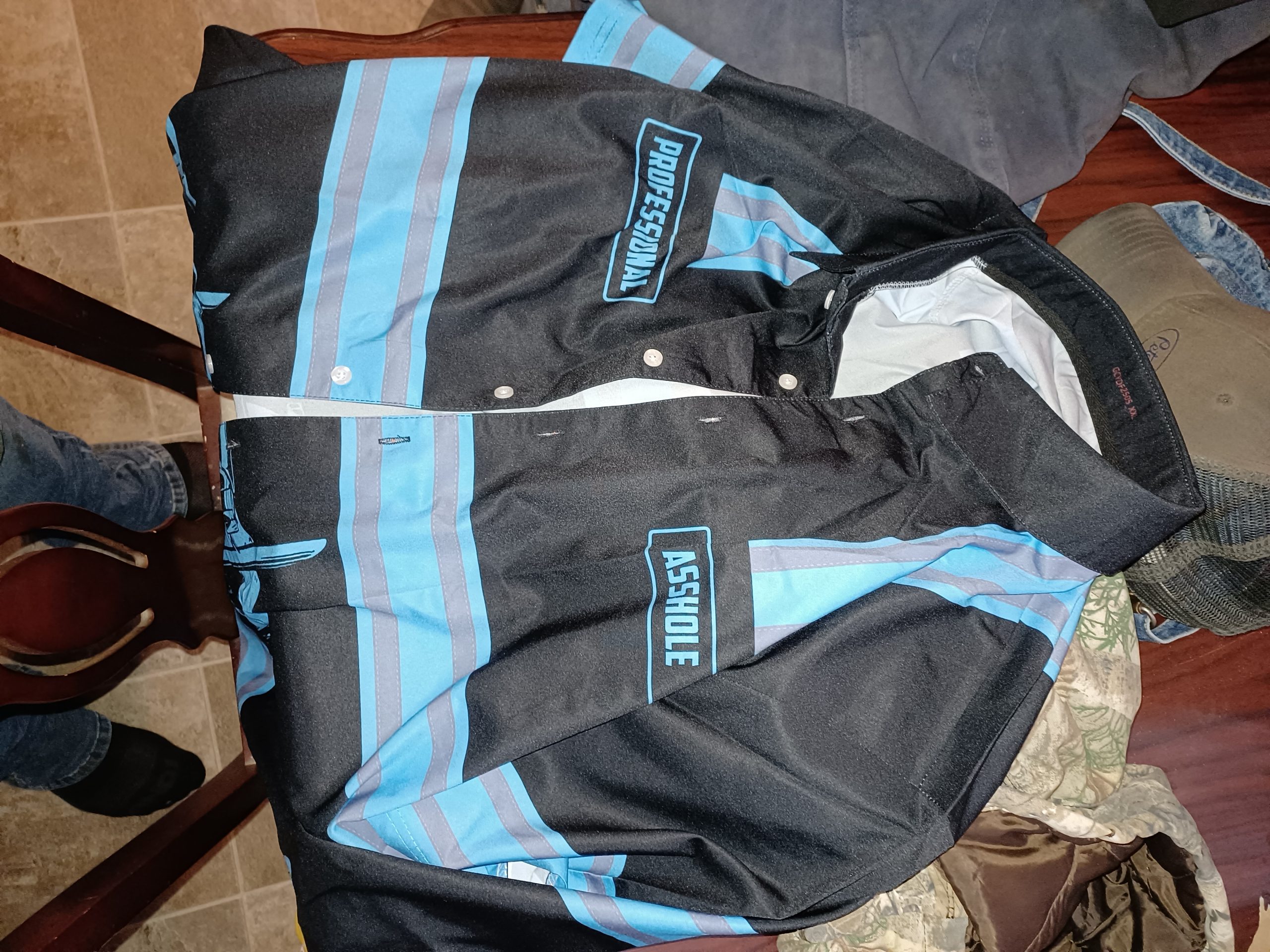 Click to view full screen Personalized Name And Color Semi Truck Uniform All Over Printed Clothes TN895 photo review