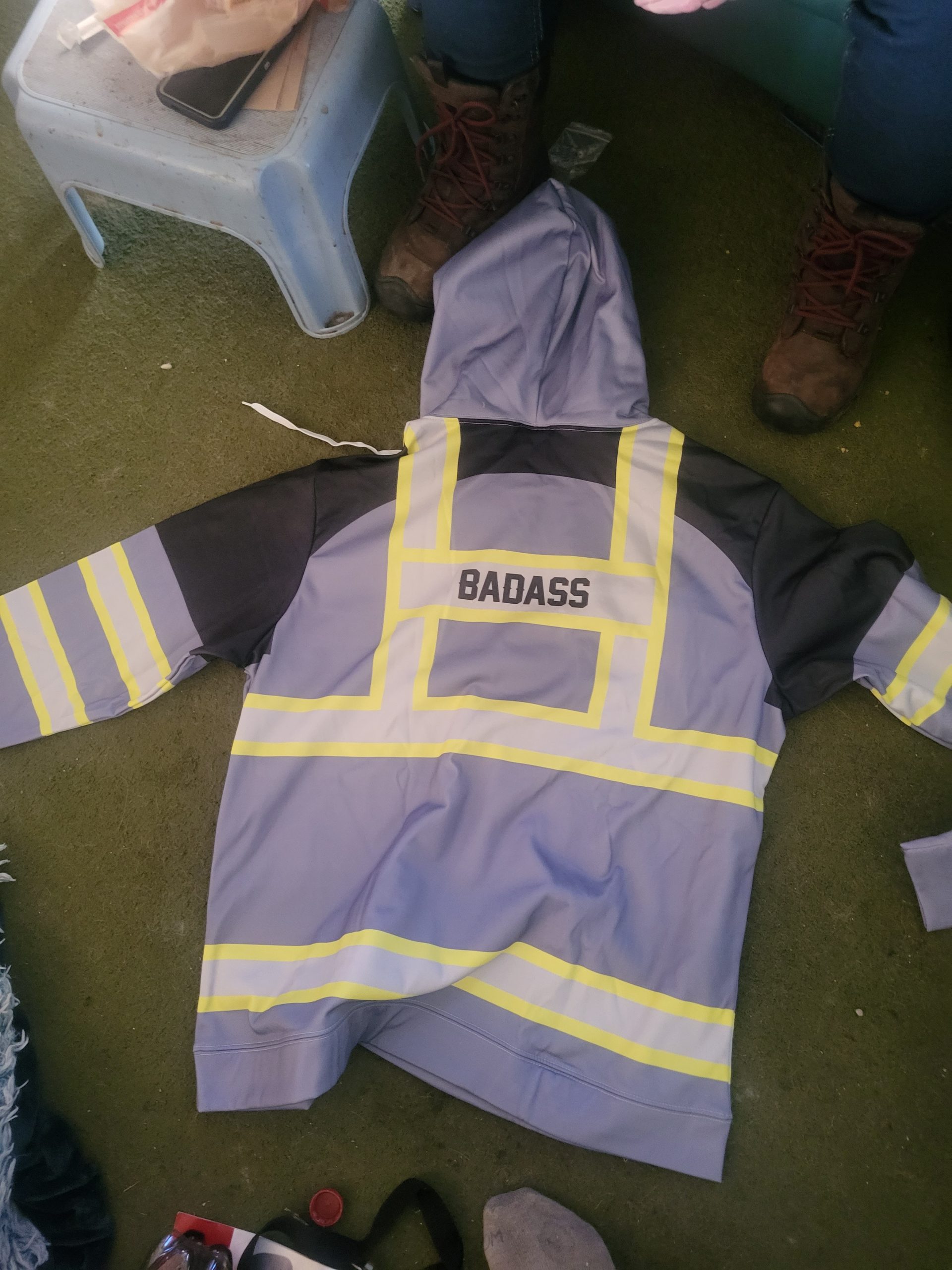 Click to view full screen Pocket - Custom Text Heavy Equipment Construction All Over Printed Clothes SS663 photo review