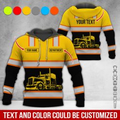 Full Color Custom Name Semi Truck All Over Print Shirt - photo 418
