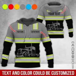 Full Color Custom Name Semi Truck All Over Print Shirt - photo 422
