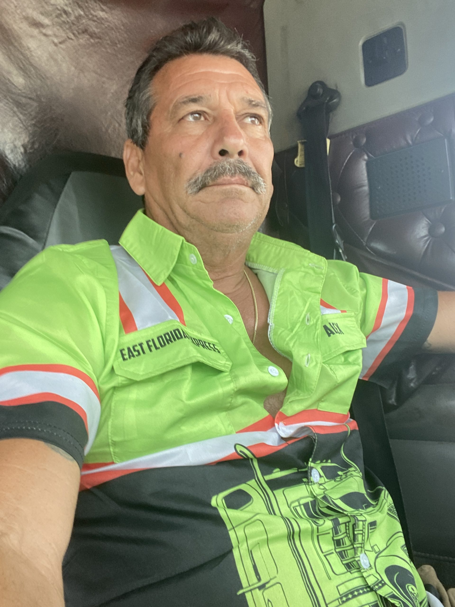 Click to view full screen Pocket - Customized Name And Color Truck Driver Uniform All Over Printed Clothes SS905 photo review