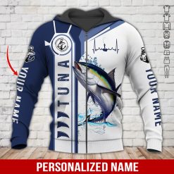 Custom Text Tuna Fishing Hoodie - photo 21