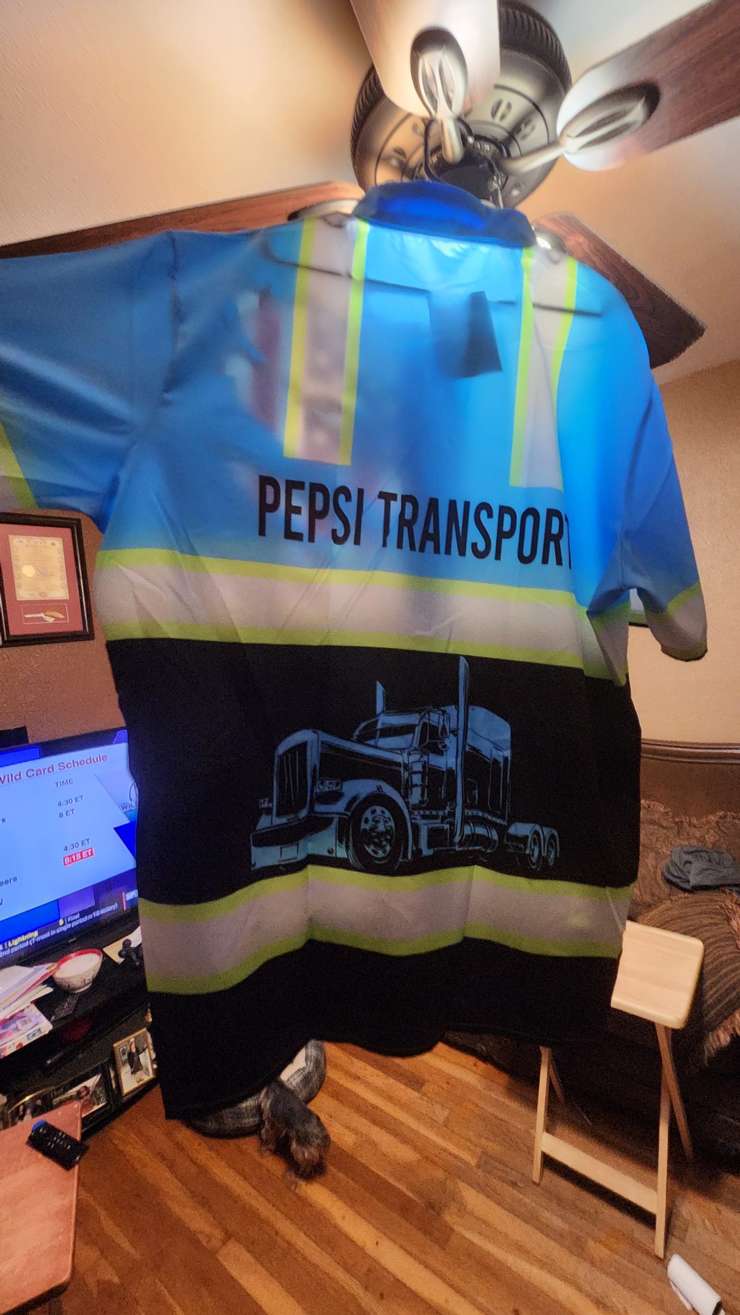 Click to view full screen Customized Name Full Color Semi Truck All Over Printed Clothes CN721 photo review