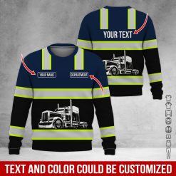 Full Color Custom Name Semi Truck All Over Print Shirt - photo 441
