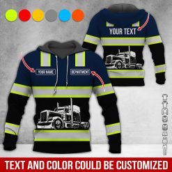 Full Color Custom Name Semi Truck All Over Print Shirt - photo 442
