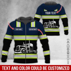 Full Color Custom Name Semi Truck All Over Print Shirt - photo 443