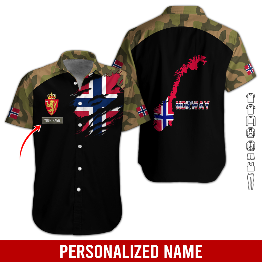 Click to view full screen Personalized Name And Color Love Norway All Over Printed Clothes AY328 photo review