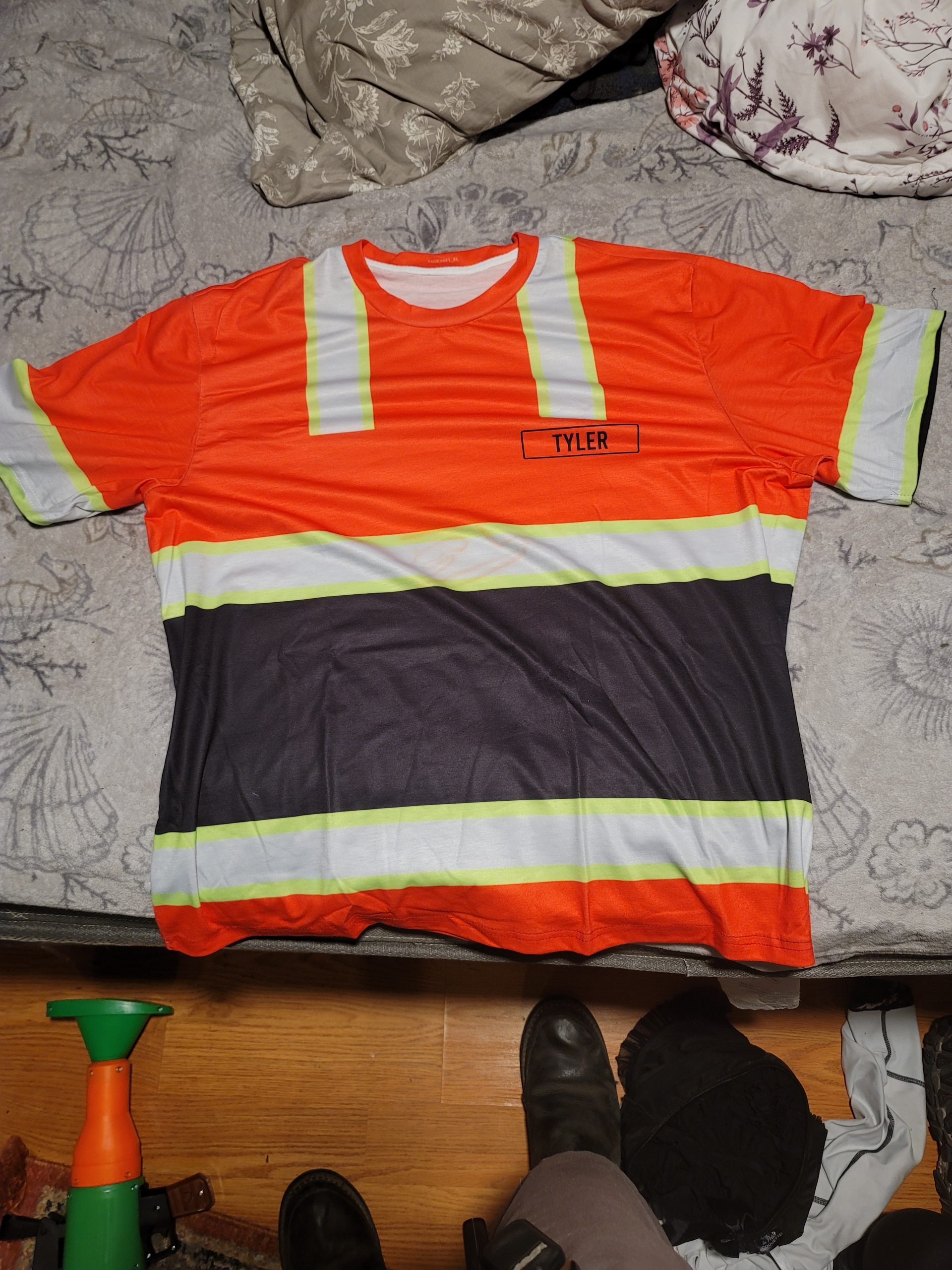Click to view full screen Personalized Name And Color Heavy Equipment Uniform All Over Printed Clothes AY294 photo review