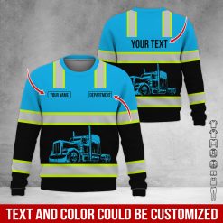 Full Color Custom Name Semi Truck All Over Print Shirt - photo 425