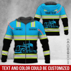 Full Color Custom Name Semi Truck All Over Print Shirt - photo 427
