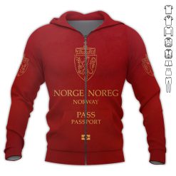 Custom Love Norway Passport Hoodie - photo 12