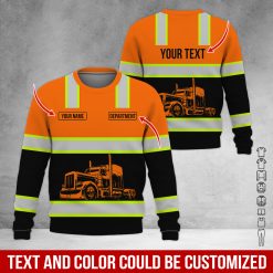 Full Color Custom Name Semi Truck All Over Print Shirt - photo 429