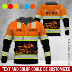 Full Color Custom Name Semi Truck All Over Print Shirt - photo 430