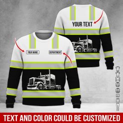 Full Color Custom Name Semi Truck All Over Print Shirt - photo 437