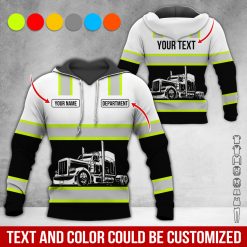 Full Color Custom Name Semi Truck All Over Print Shirt - photo 438