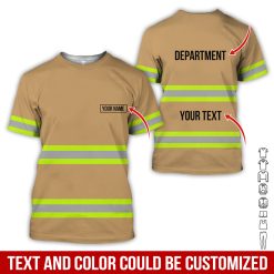 Custom Name and Text Firefighter Uniform 3D Hoodie - photo 91