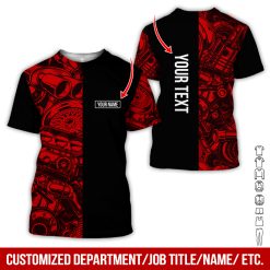 Custom Auto Mechanic All Over Printed Shirt - photo 66