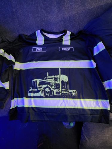 Customized Name Full Color Semi Truck All Over Printed Clothes GG989 photo review