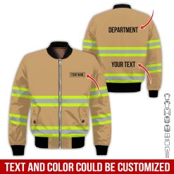 Custom Name and Text Firefighter Uniform 3D Hoodie - photo 99