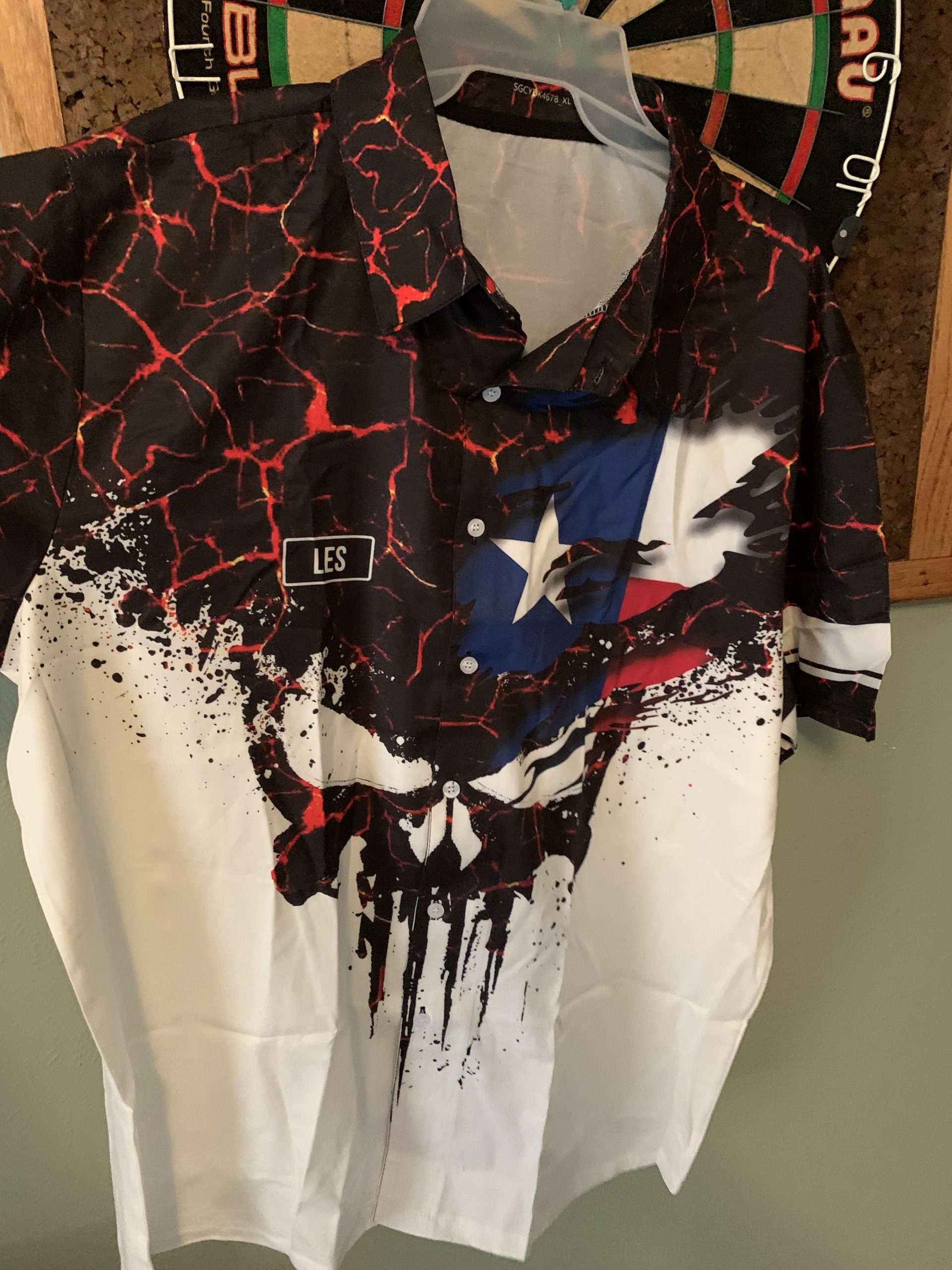 Click to view full screen Personalized Name Love Texas All Over Printed Clothes SC605 photo review