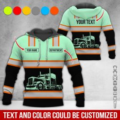 Full Color Custom Name Semi Truck All Over Print Shirt - photo 446