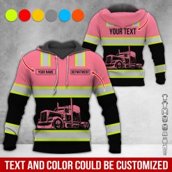 Full Color Custom Name Semi Truck All Over Print Shirt - photo 450