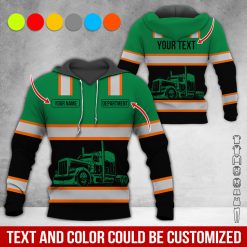 Full Color Custom Name Semi Truck All Over Print Shirt - photo 454