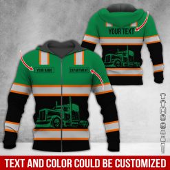 Full Color Custom Name Semi Truck All Over Print Shirt - photo 455