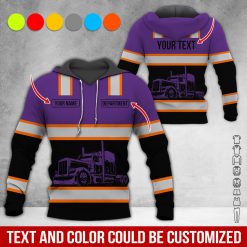 Full Color Custom Name Semi Truck All Over Print Shirt - photo 458