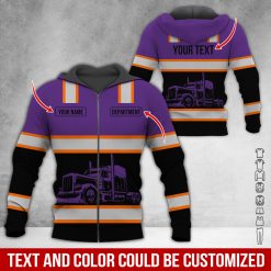 Full Color Custom Name Semi Truck All Over Print Shirt - photo 459