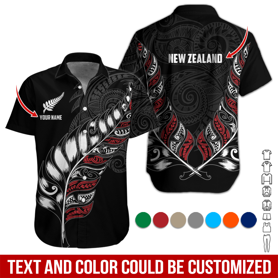 Click to view full screen Personalized Name Aotearoa New Zealand Over Printed Clothes SC776 photo review