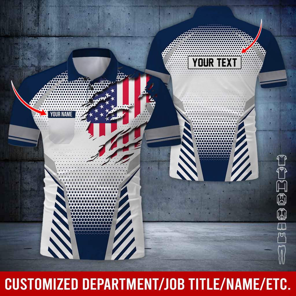 Click to view full screen Custom Name And Color Workwear Uniform All Over Printed CN942 photo review