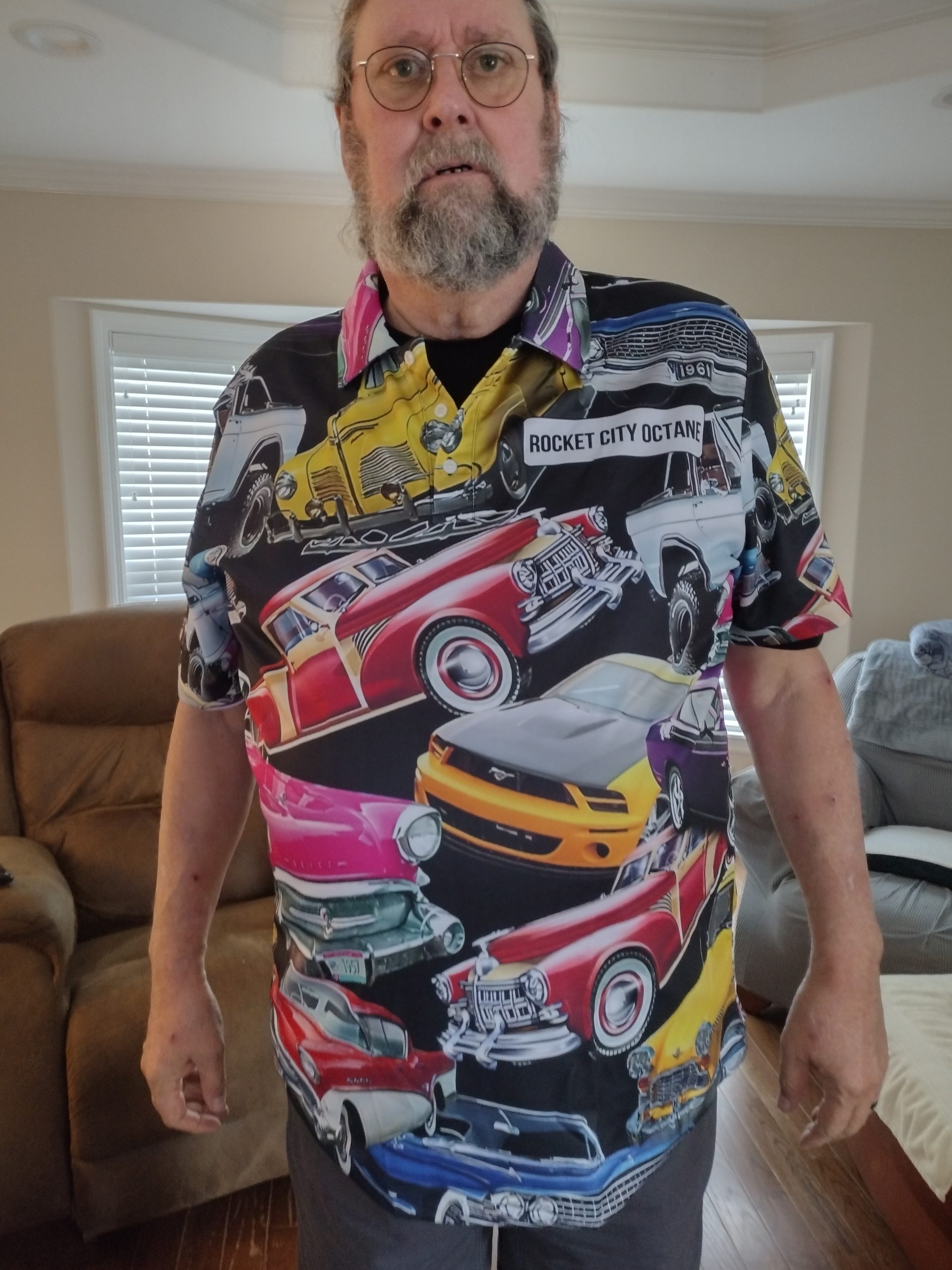Click to view full screen Personalized Name Love Classic Car All Over Printed Clothes TC122 photo review