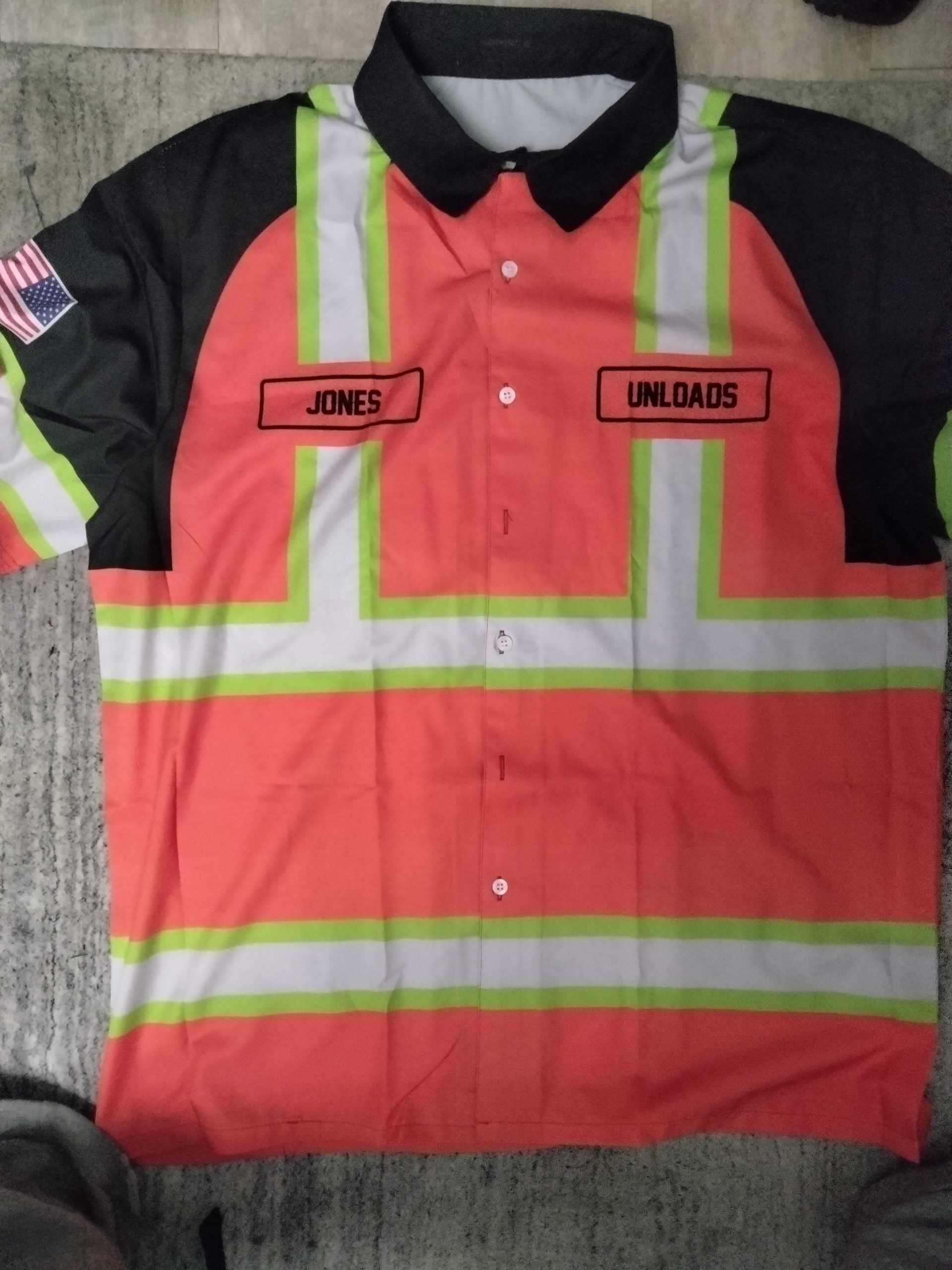 Click to view full screen Customized Name And Text Uniform All Over Printed Clothes SH634 photo review