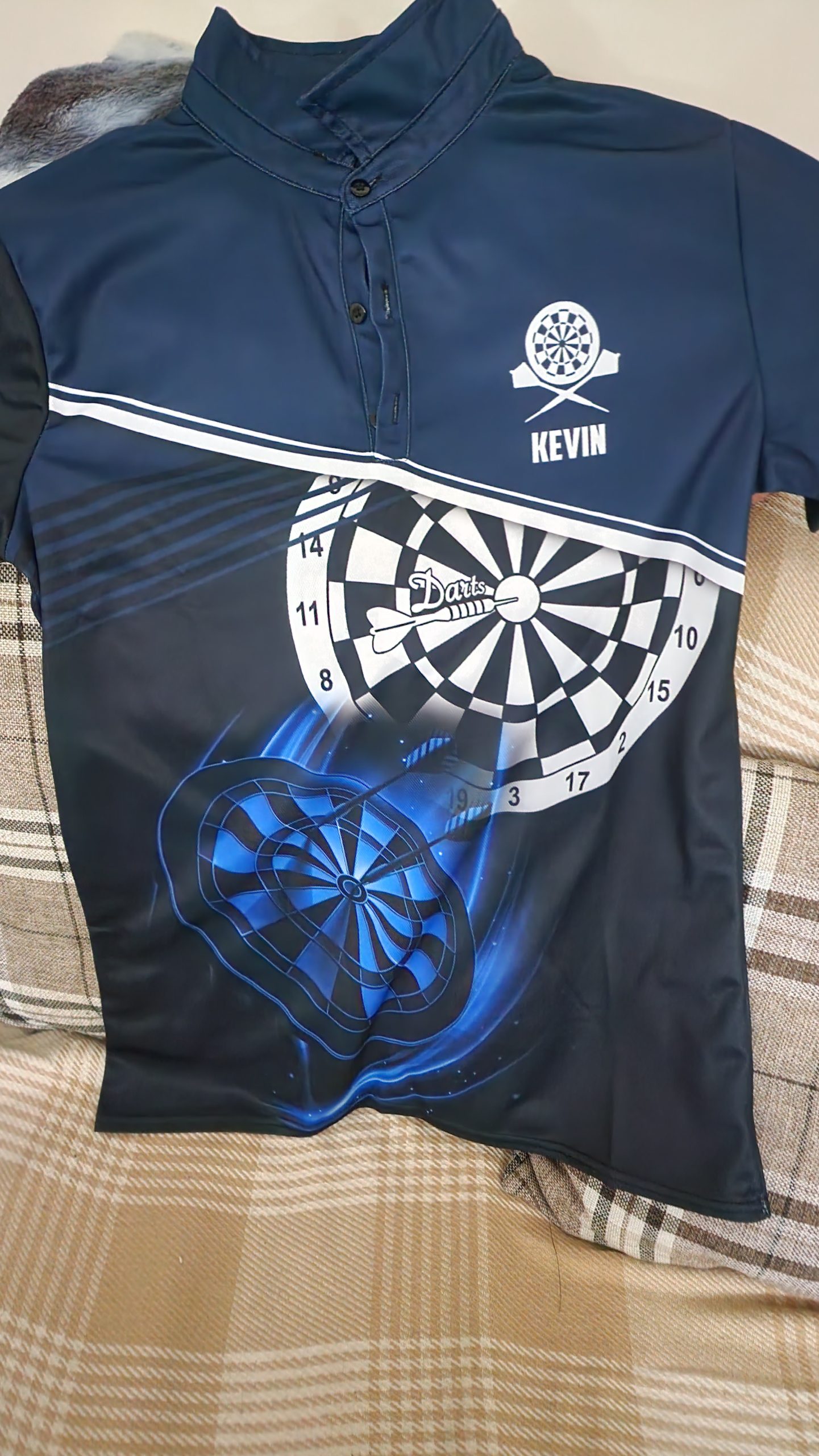 Click to view full screen Personalized Name Darts Team Is My Life 3D All Over Printed Clothes GE511 photo review