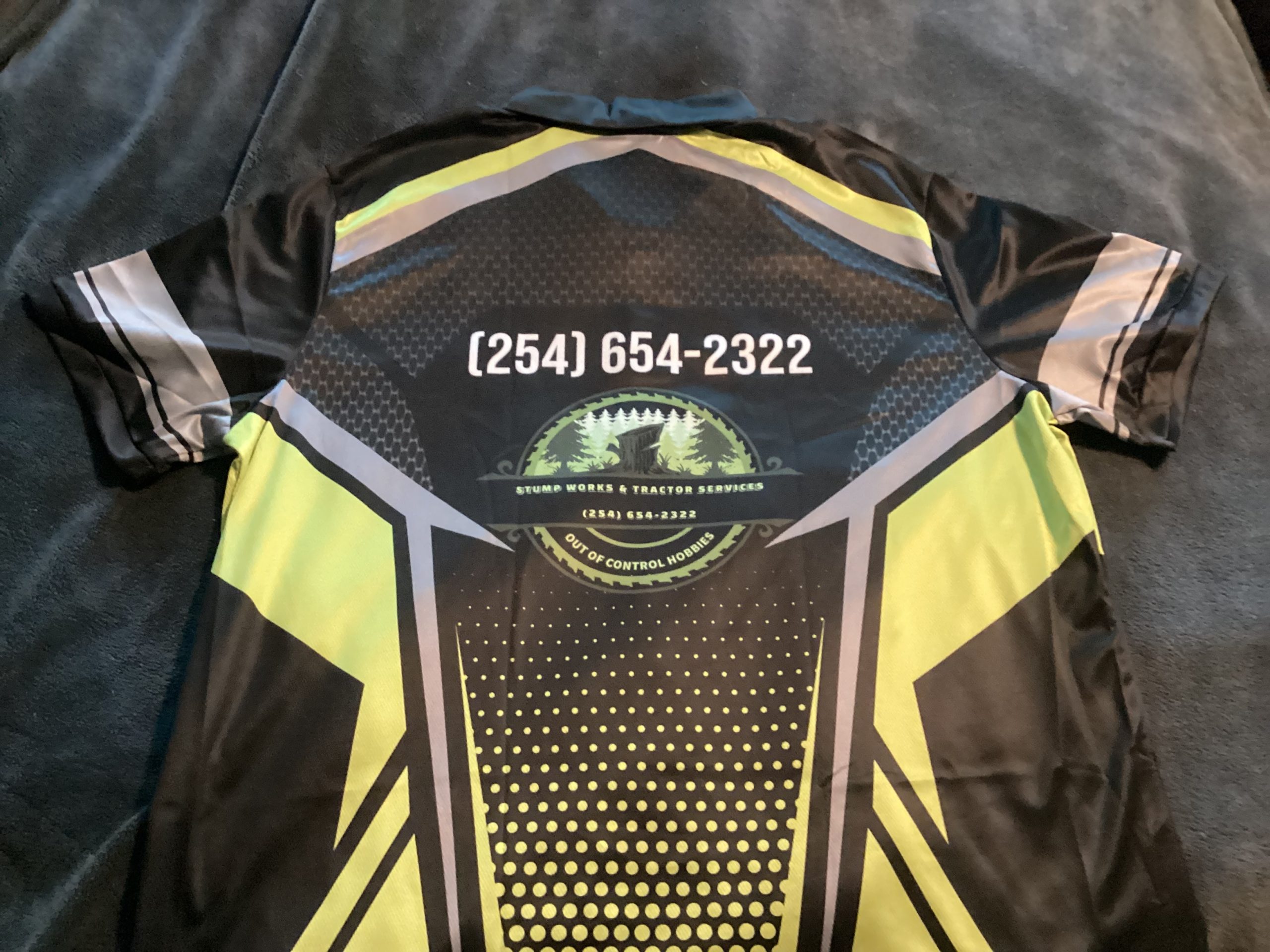 Pocket-Pesonalized Name And Department Heavy Equipment All Over Printed Clothes GT609 photo review
