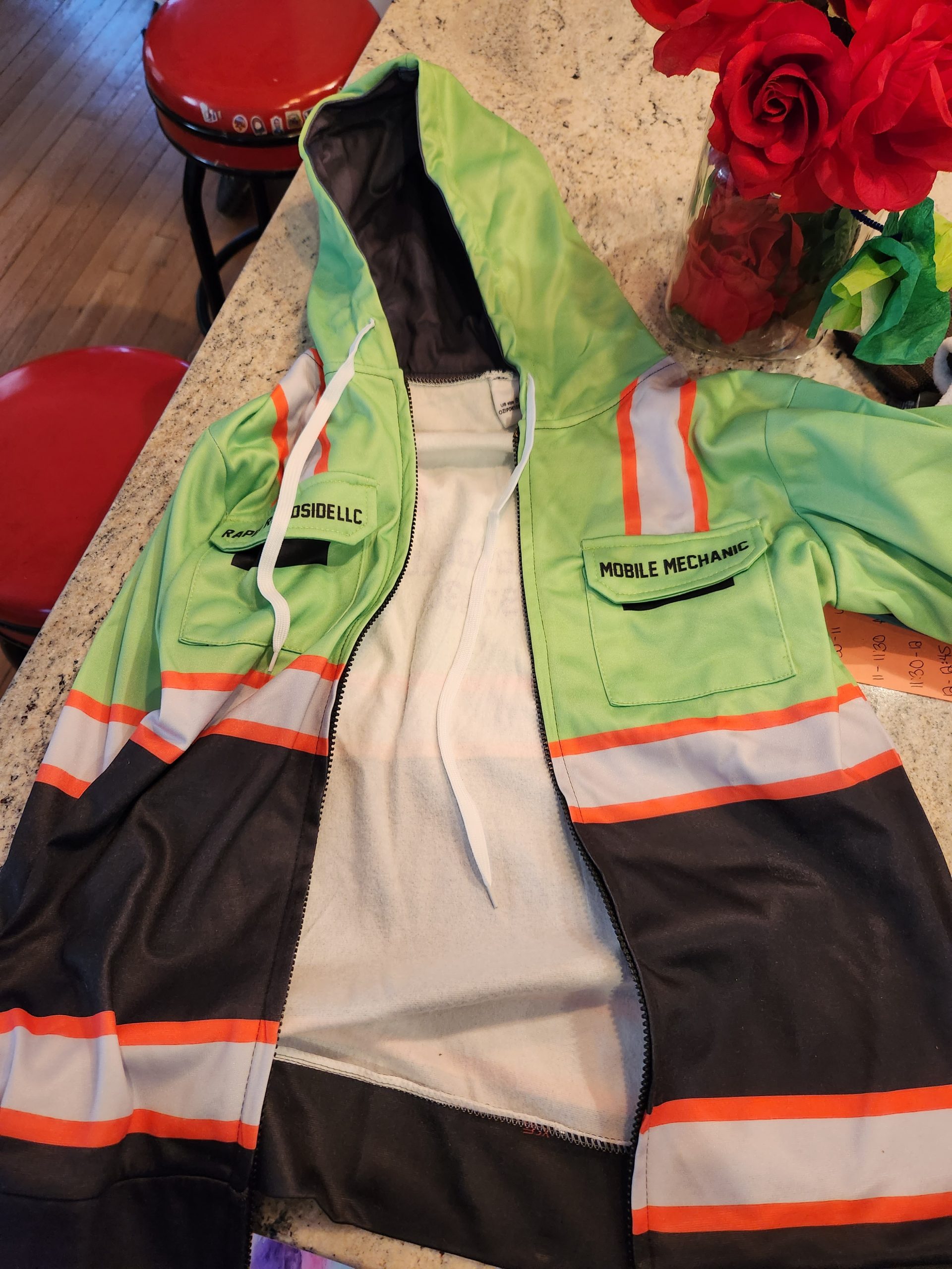 Click to view full screen Pocket – Personalized Name Workwear Style All Over Printed Clothes SH719 photo review