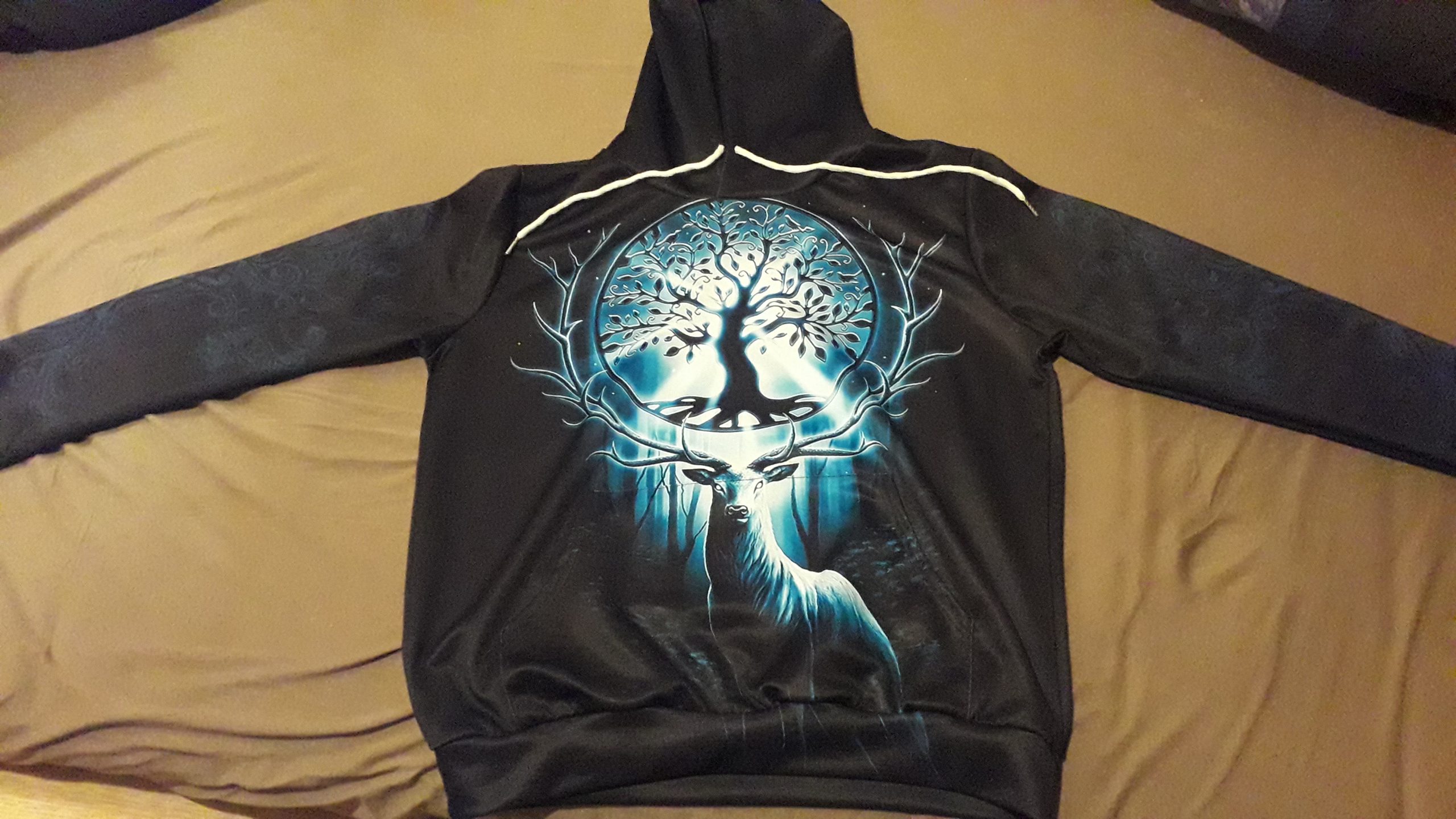 Click to view full screen Personalized Name Tree Of Life Over Printed Clothes AC381 photo review