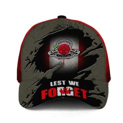 Lest We Forget Poppy Canada Flag Hat Honoring - photo 5
