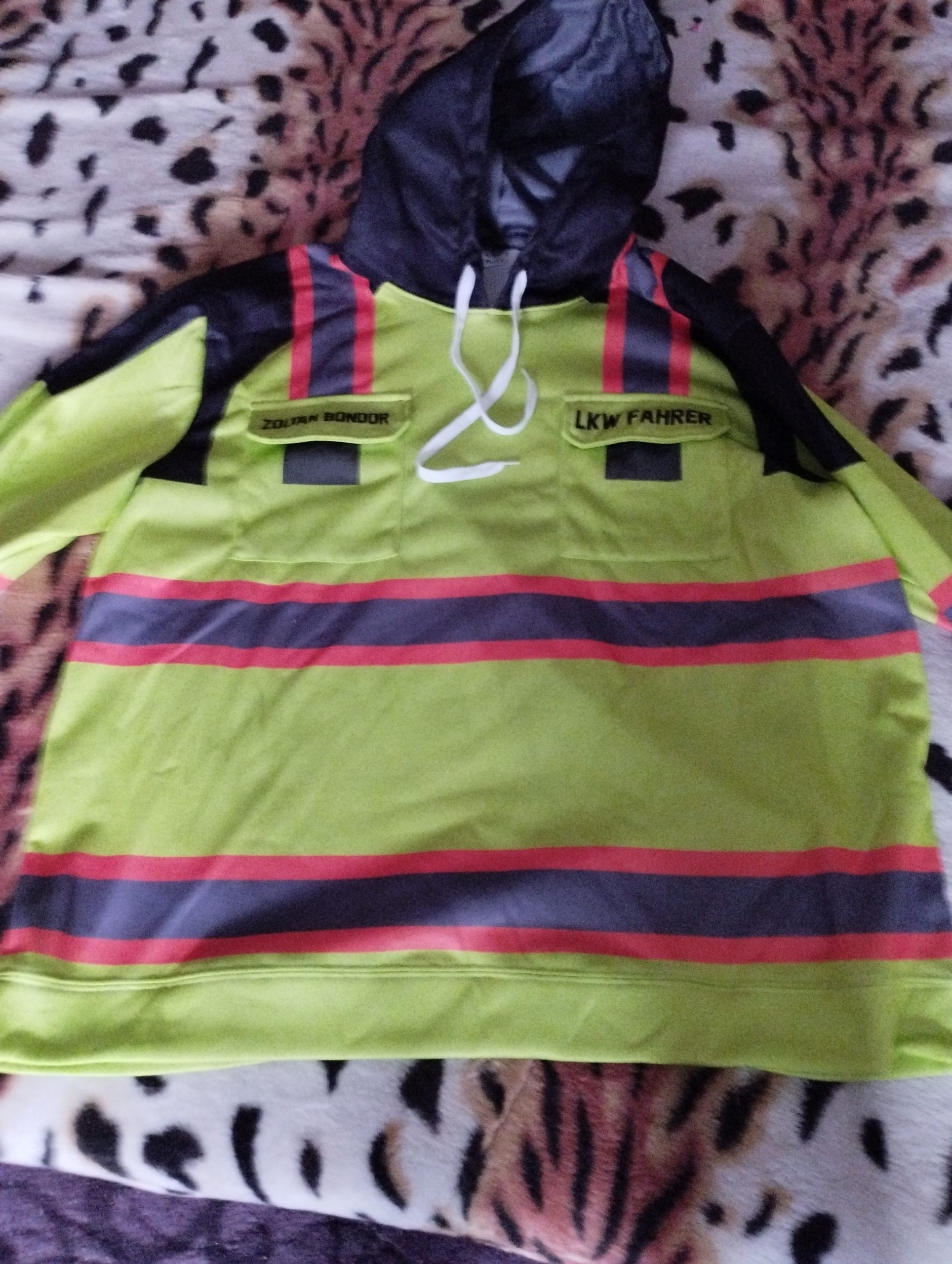 Click to view full screen Pocket - Personalized Name Workwear Style All Over Printed Clothes GH866 photo review