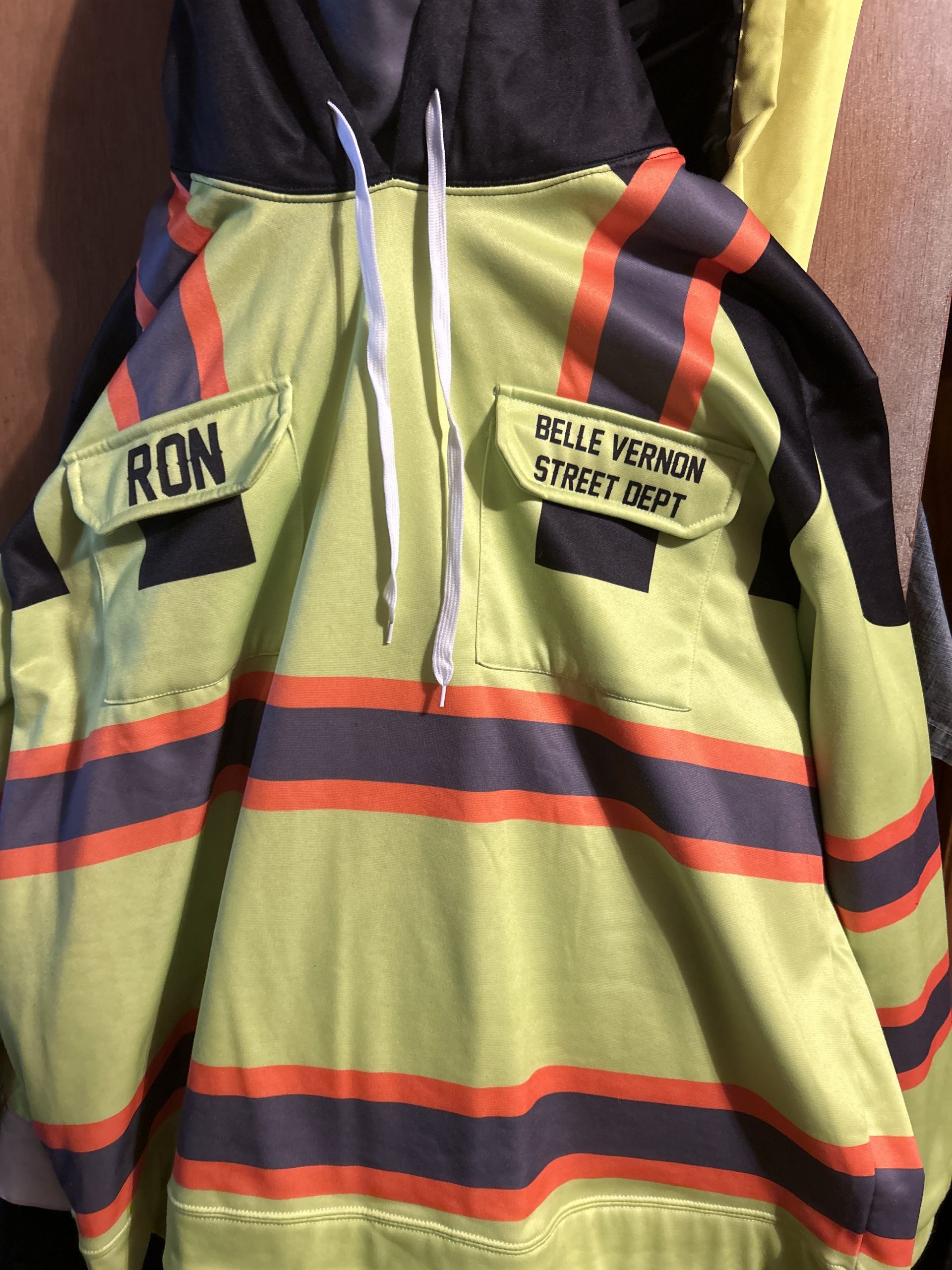 Click to view full screen Pocket - Personalized Name Workwear Style All Over Printed Clothes GH866 photo review