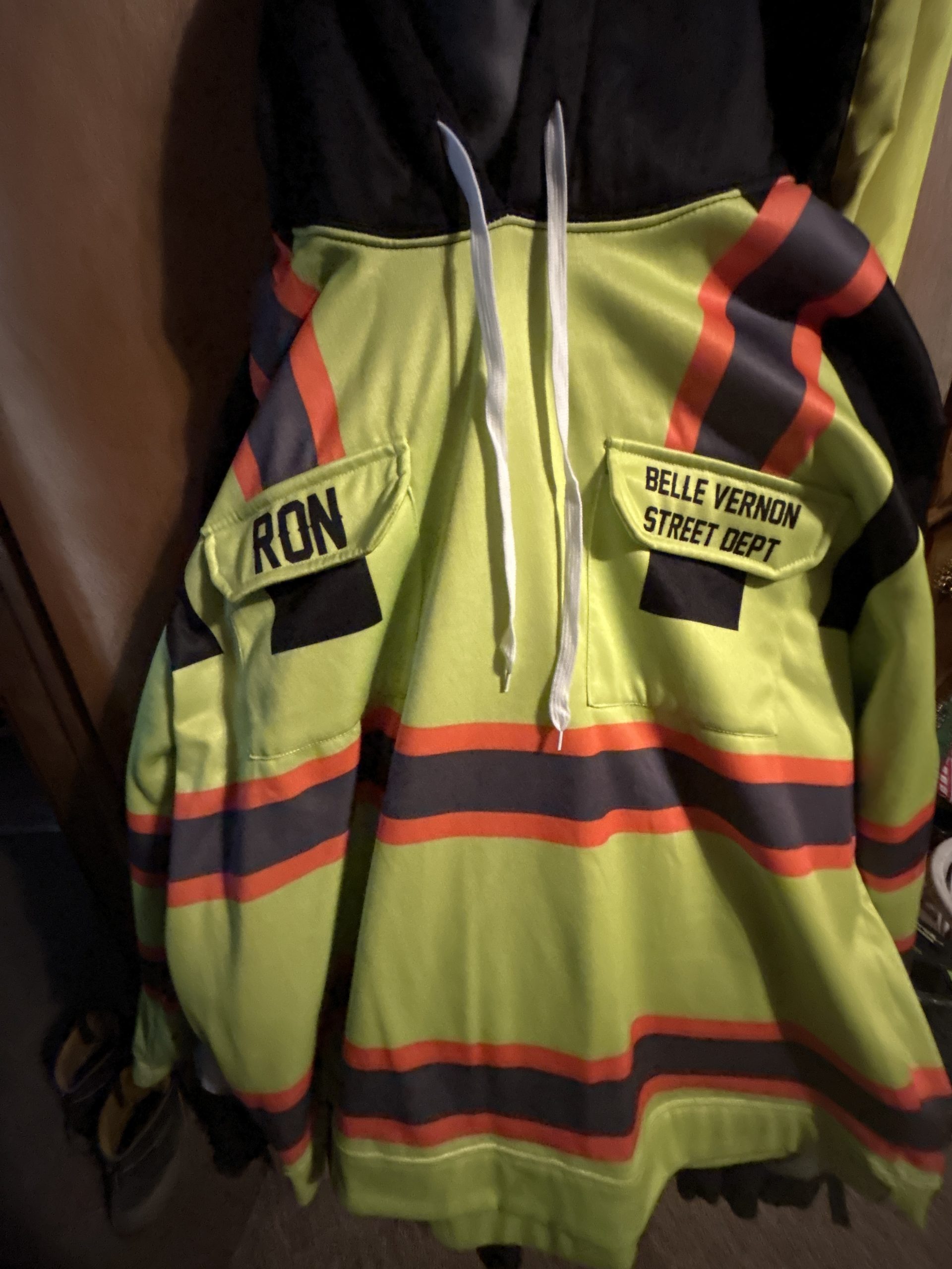 Click to view full screen Pocket - Personalized Name Workwear Style All Over Printed Clothes GH866 photo review